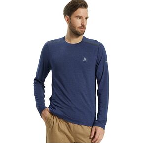 قمصان رياضية للرجال بأكمام طويلة بعامل حماية من أشعة الشمس 50+، قمصان رياضية سريعة الجفاف للجري والصيد والمشي لمسافات طويلة in Kuwait