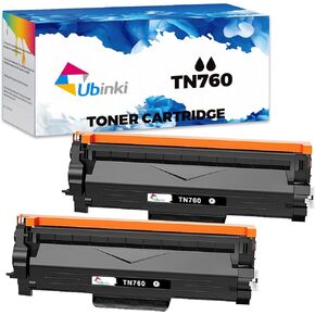 TN760 TN730 High Yield Toner Cartridge Replacement for Brother TN-760 TN-730 for HL-L2350DW HL-L2395DW HL-L2390DW HL-L2370DW MFC-L2750DW MFC-L2710DW MFC-L2730DW DCP-L2550DW (Black, 2 Pack)