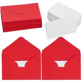 200 Sets Small Christmas Blank Cards with Small Christmas Envelopes Gift Cards Wedding Invitation Envelopes for Christmas 4 x 2.9 Inch Green