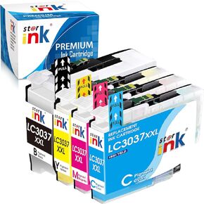 LC3037 XXL Ink Cartridges Replacement for Brother LC3037 Ink Cartridge Compatible with Brother MFC-J5845DW Ink MFC-J6545DW MFC-J6945DW MFC-J5945DW Printer LC3037 bk/c/m/y Ink Cartridges-4Pack