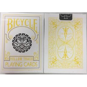 USPC Bicycle Yellow Trace Playing Cards Sun Moon Design