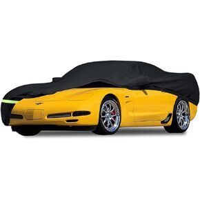Yixin Waterproof Car Covers for 1997-2004 C5 Corvette, Car Cover 190T Covers Customer Fit 100% Waterproof Windproof Strap & Double Door Zipper Up to 180" L (C5:(1996-2004))
