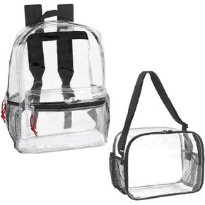 Trail maker Clear Backpack and Lunch Box Set