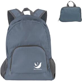 Packable Backpack - Lightweight Durable Waterproof Small Foldable Hiking Backpack for Versatile Usage - Black