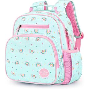 mibasies Toddler Backpack for Girls 2-4: Preschool Kindergarten Backpack - Cute Kids Backpacks for Girls - Flower Backpack for Girls Pink