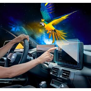 2Pack 2024 Ford Mustang Screen Protector 13.2Inch for 2024 Ford Mustang EcoBoost Fastback/EcoBoost Convertible/GT Fastback Touchscreen Tempered Glass Protection Film 2024 Mustang Accessories