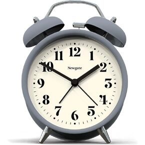 NEWGATE ® Theatre Alarm - Small Modern Contemporary Alarm Clock - Bedroom Accessories - Alarm Clocks - Desk Clock - Mantel Clock - Bedside Clock - Theatre Dial - Arabic Numerals (Asparagus Green)