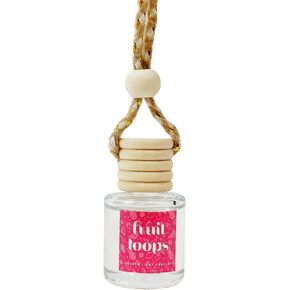 Car Air Freshener Diffuser - Fruit Loops - 1 Pack Reusable car hanging diffuser Jar with Fruit Loops Essential Oil, Long-Lasting Air Deodorizer in Kuwait
