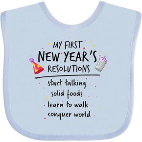 inktastic My First New Year's Resolutions Baby Bib