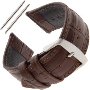 Gilden Unisex 22mm Sweat-Resistant Gator-Grain Watch Band MSW30