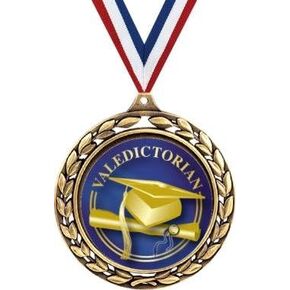 Crown Awards 2.5" Valedictorian Laurel Wreath Graduation Medals Prime