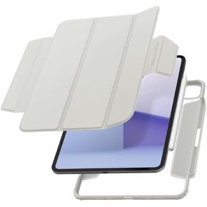 Spigen Air Skin Pro Designed for iPad Pro 11 inch Case (2024) M4 with Detachable Magnetic Cover, Clear Transparent Back and Pencil Holder - Black