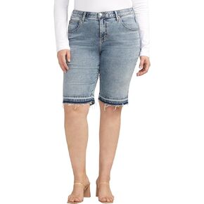 JAG Women's Plus Size Cecilia Mid Rise Bermuda Short