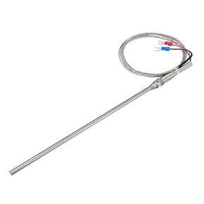 uxcell K Type Thermocouple M8 5x200mm Temperature Probe Sensor(0 to 600C) 5ft