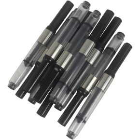 10 PCS Jinhao Fountain Pen Deluxe Ink Converter, Screw-in Style, Silver