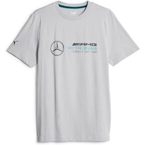 PUMA Men's Standard Essentials Logo Tee, Mercedes Team Silver, XX-Large
