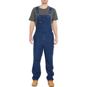 Ubon Denim Bib Overalls for Men Relaxed Fit Work Jeans Workwear