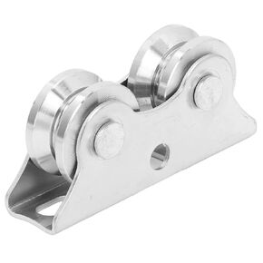 Wheel V Shaped with Inverted Track Wheel V Shaped Wheel Bracket Stainless Steel for Inverted Track Rolling Sliding Gate