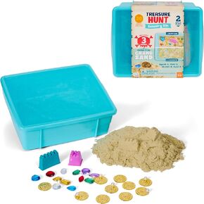 Chuckle & Roar - Treasure Hunt Sensory Bin - Tactile Learning - Fun for Toddlers - Hands on Activities - Preschool Level Fun - Montessori Approved - Ages 3 and Up