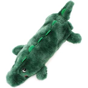 ZippyPaws Bottle Crusherz - Zippy Paws Summer Dog Toys for Large and Small Dogs, Wild Animal Toys with No Stuffing, Summer Dog Toys for Chewers, Dog Squeak Toys Pack of 1, Alligator