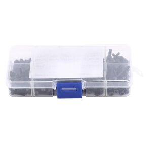 280Pcs M3 (4mm 5mm 6mm 8mm 10mm 12mm 16mm 20mm 25mm) 12.9 Grade Alloy Steel Cap Head Hex Socket Bolt Screw Nut Metric Machine Fastener Assortment Set, with Storage Box
