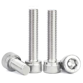M5-0.8 * 25mm Socket Head Cap Screw, Socket Bolt,304 Stainless Steel,Metric Full Thread Screw,Allen Hex Drive Drive Type, Bright Finish, Machine Thread, Coarse Thread UNC (M5 x25mm-50pcs)