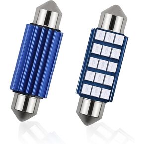 578 LED Bulbs Extremely Bright 1200LM 2835 Chipsets for LED Interior Dome Map Door Lights, 1.6" 6000K Led Interior Car Festoon Bulbs Replacement 211-2 212-2 569 6411 6451 41mm 42mm (White, 4 PCS)