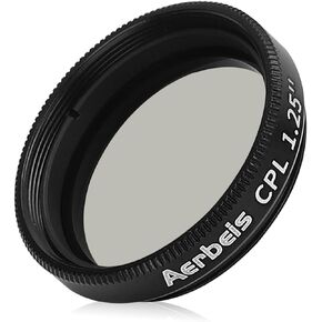 Circular Polarizer CPL Telescope Filter, High Transmittance Optical Glass, Compatible with 1.25 Telescope Eyepiece