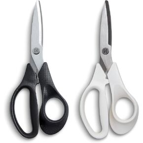 TRU RED Stainless Steel Scissors, 7" Long, 2.64" Cut Length, Assorted Straight Handles, 2/Pack in Saudi Arabia