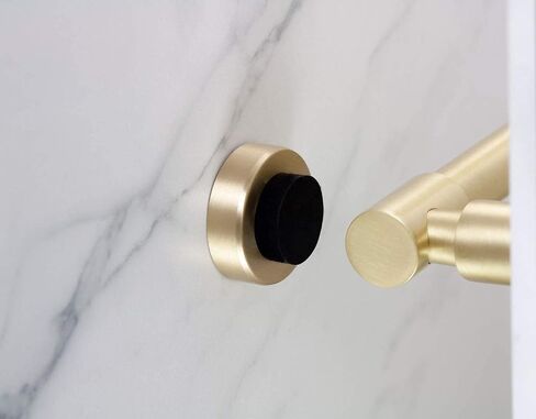 EVI | Wall Mounted Doorstop | 0.7'' x 1.37'' | Natural Silicone White Rubber | Adhesive or Screw Installation | Stainless Steel | Mod. I-254 in Saudi Arabia