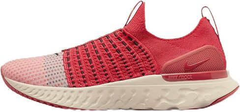 حذاء الجري Nike React Phantom Run Flyknit 2 للرجال (DV2145-600، أحمر صفيري/أبيض لؤلؤي/طين أحمر/أسود) مقاس 12 in Saudi Arabia