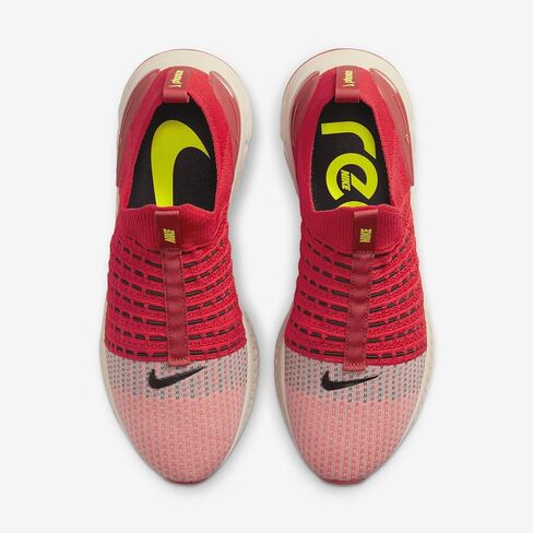 حذاء الجري Nike React Phantom Run Flyknit 2 للرجال (DV2145-600، أحمر صفيري/أبيض لؤلؤي/طين أحمر/أسود) مقاس 12 in Saudi Arabia