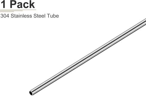 8mm x 0.2mm x 250mm(ODxWall TxL) 304 Stainless Steel Tube - 1Pack - Good for Machinery Equipment - Polished Metal Tubing in Saudi Arabia