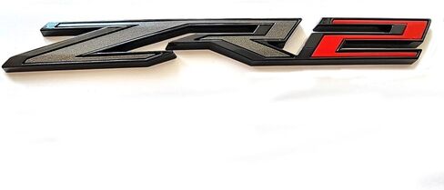 3pack Fender Rear ZR2 Emblems Badges Letter ZR2 Compatible with Replacement for Silverado Colorado 84865797 OEM (Black Red) in Saudi Arabia