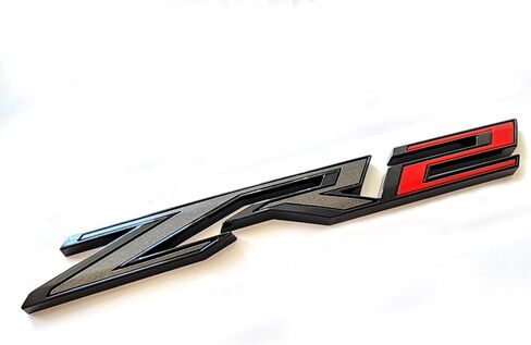 3pack Fender Rear ZR2 Emblems Badges Letter ZR2 Compatible with Replacement for Silverado Colorado 84865797 OEM (Black Red) in Saudi Arabia