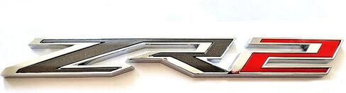 3pack Fender Rear ZR2 Emblems Badges Letter ZR2 Compatible with Replacement for Silverado Colorado 84865797 OEM (Black Red) in Saudi Arabia