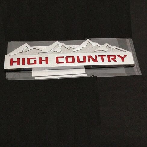 1x Genuine Chrome High Country Emblem Badges Door Tailgate 3D Nameplate for Silverado 1500 2500Hd Sierra 3500Hd OEM Glossy in Saudi Arabia
