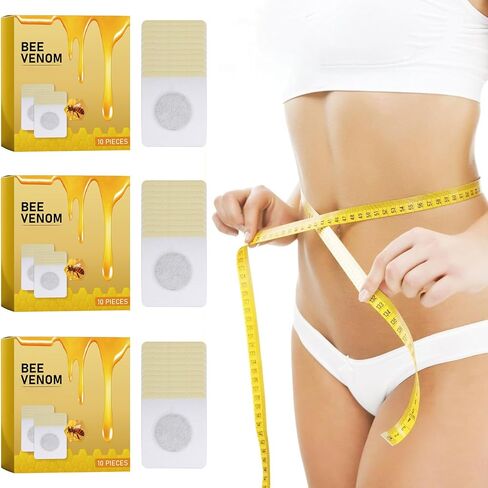 Bee Venom Patches, Bee Venom Lymphatic Drainage Patches, Bee Venom Lymphatic Drainage Patches for Women & Men, Bee Venom Patches(3 Bags/30pcs) in Saudi Arabia