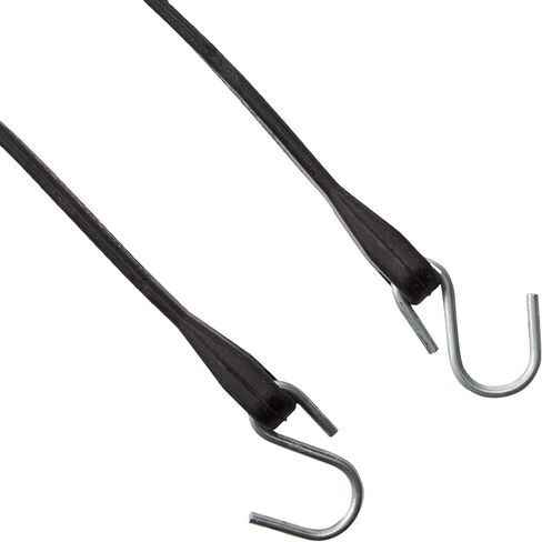 21" Inch 25 Pack Rubber Bungee Cords with Metal Hooks for Flatbed Trucks- Heavy Duty Tarp Tie Down Straps in Kuwait