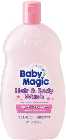 غسول الشعر والجسم من بيبي ماجيك، رائحة الأطفال الأصلية، 16.5 أونصة (عبوة من قطعتين) in Kuwait