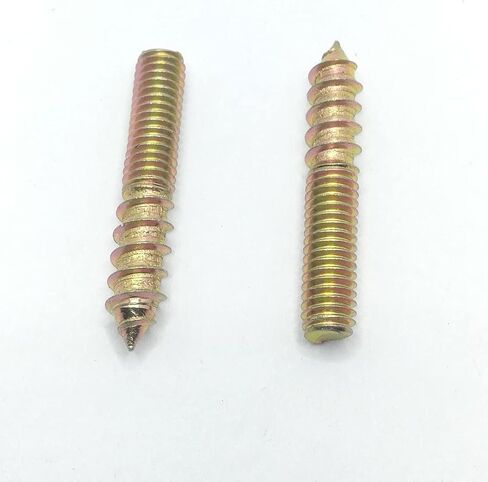 Hanger Bolt M6x60 Double Headed Bolt Self-Tapping Screw for Furniture 10Pcs, Bronze in Saudi Arabia