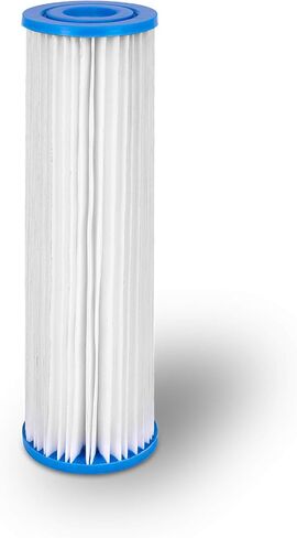 Pleated Sediment Water Filter Cartridge 9.87"x 2.5" Amplified Surface Area, Removes Sand, Dirt, Rust, Extended Filter Life WELL-MATCHED with WHKF-WHPL, 801-50, WB-50W, WFPFC3002, SPC-25-1050 (6 Pack) in Saudi Arabia