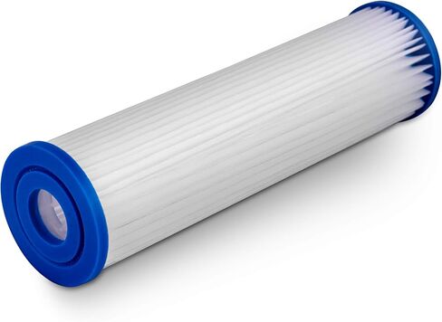 Pleated Sediment Water Filter Cartridge 9.87"x 2.5" Amplified Surface Area, Removes Sand, Dirt, Rust, Extended Filter Life WELL-MATCHED with WHKF-WHPL, 801-50, WB-50W, WFPFC3002, SPC-25-1050 (6 Pack) in Saudi Arabia