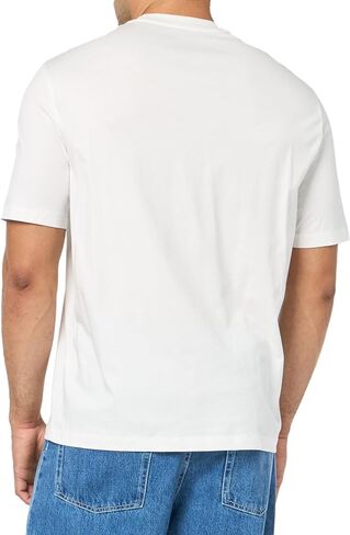 A｜X ARMANI EXCHANGE Men's Line Logo Branded Short Sleeve T-Shirt in Saudi Arabia