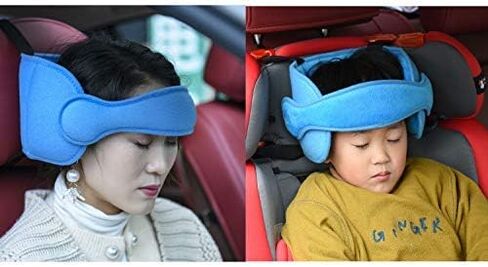 Adjustable Car Seat Head Support Band for Children/Adult,Offers Comfortable Safe Sleep Solution and Safety Protection,Neck Support(Light Blue) in Saudi Arabia