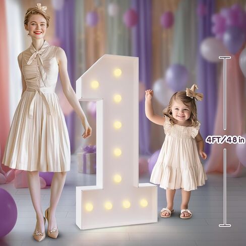 Bugame أرقام مضيئة 4FT، عدد 15 أرقام مضيئة رقم سرادق 4 أقدام طويل القامة، أرقام تضيء الفسيفساء لزينة عيد ميلاد الحزب الذكرى السنوية in Kuwait