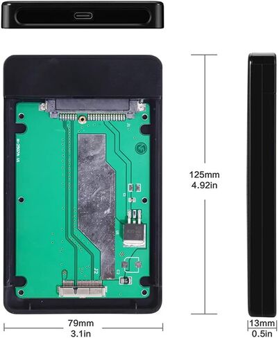 NFHK USB 3.0 to 2012 Mac Pro Retina A1425 A1398 MC975 MC976 MD212 MD213 ME662 ME664 ME665 SSD 17+7Pin Case in Saudi Arabia