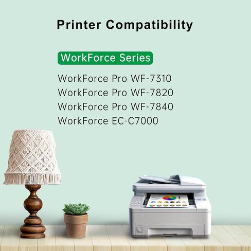 خرطوشة حبر SAILNER 812XL استبدال خرطوشة الحبر المعاد تصنيعها لخراطيش الحبر Epson 812XL حزمة كومبو لخراطيش الحبر Epson WF-7840 WF-7820 WF-7310، 5 عبوات لإبسون 812 XL in Saudi Arabia