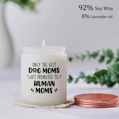 New Mom Gifts for Women, Pregnant First Time New Mom, Mothers Day Christmas Dog Mom Gift Lavender Candle in Saudi Arabia