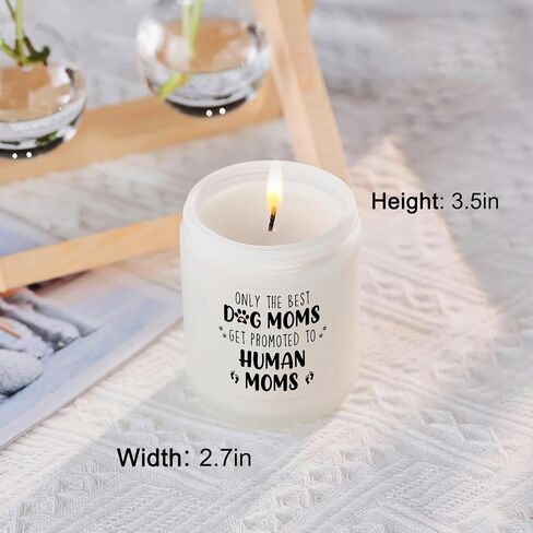 New Mom Gifts for Women, Pregnant First Time New Mom, Mothers Day Christmas Dog Mom Gift Lavender Candle in Saudi Arabia